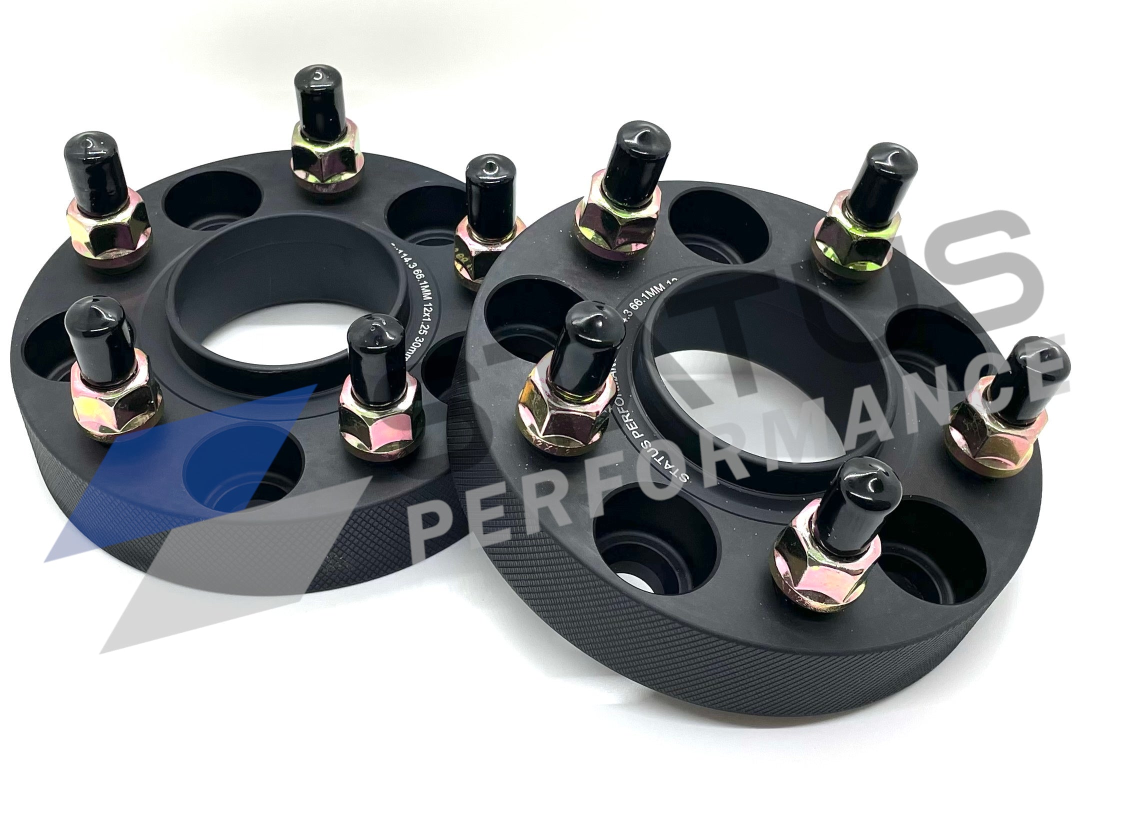 2PCS 20mm Hubcentric Wheel Spacers 5x114.3 For Nissan Infiniti – 66.1mm Hub Bore, M12x1.25 Studs, T6 Aluminum