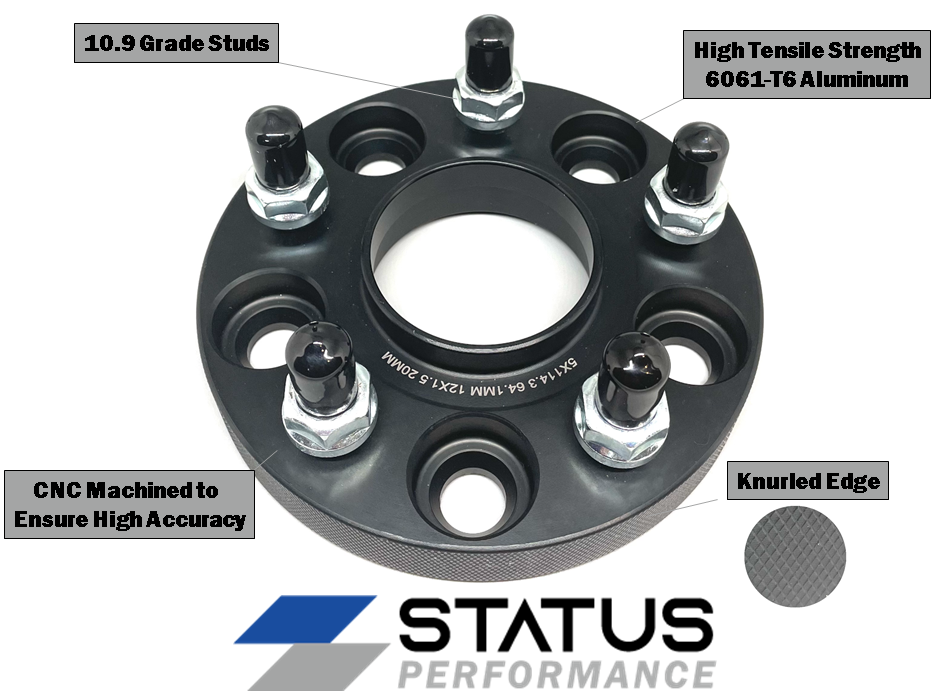 56.1 - 5x100 - 20mm Hub Centric Wheel Spacers (Subaru)